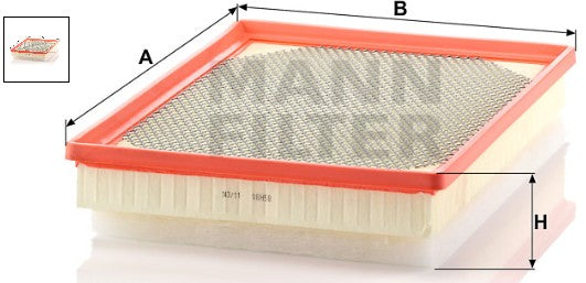 C 36 172 air filter element