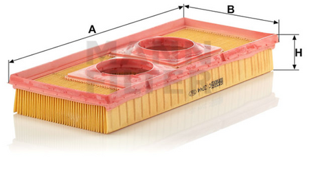 C 3744 air filter element