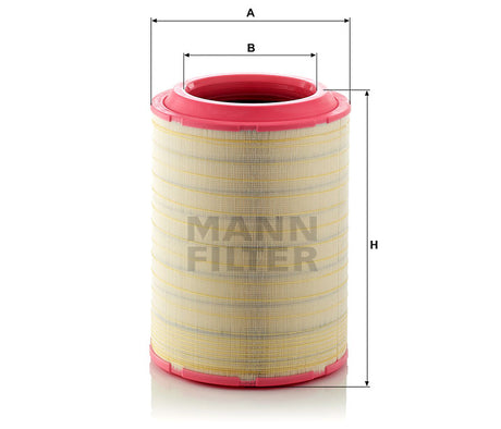 C 37 2070/2 air filter element
