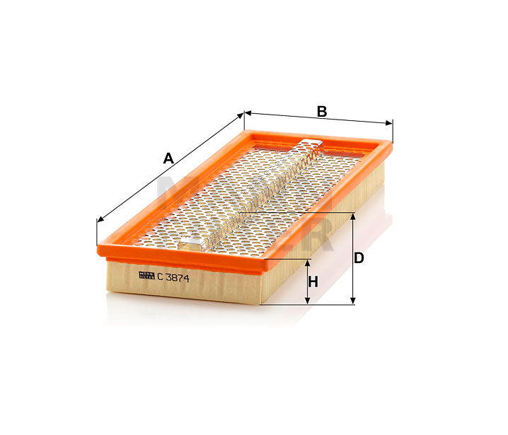 C 3874 air filter element