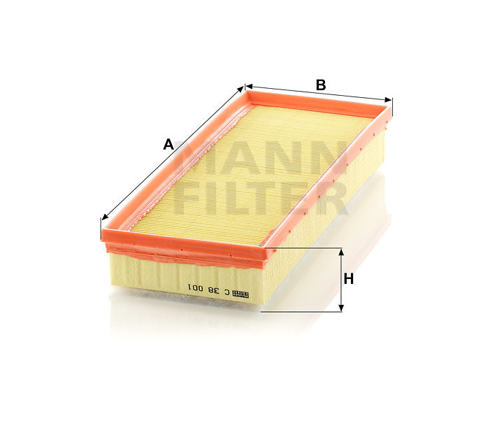 C 38 001 air filter element