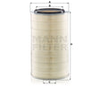 C 38 014 x air filter element