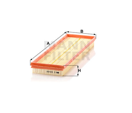 C 43 102 air filter element