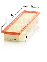 C 48 140 air filter element
