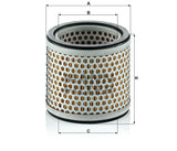 C 914 air filter element