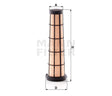 CF 10 002 air filter element (secondary)