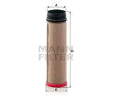 CF 1280 air filter element (secondary)