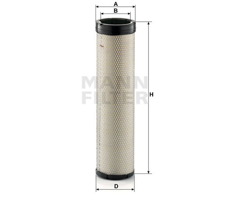 CF 1570 air filter element (secondary)