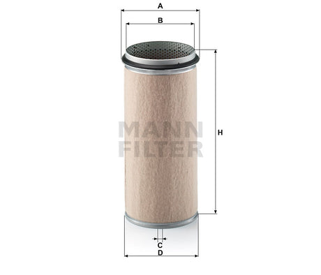 CF 1620 air filter element (secondary)