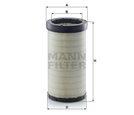 CF 22 160 air filter element (secondary)