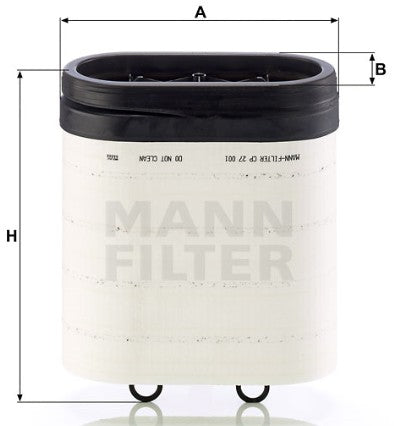 CP 27 001 air filter element (CompacPlus)