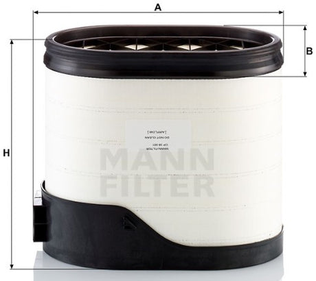 CP 38 001 air filter element (CompacPlus)