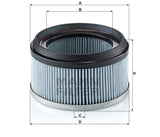 CU 1836 cabin air filter element