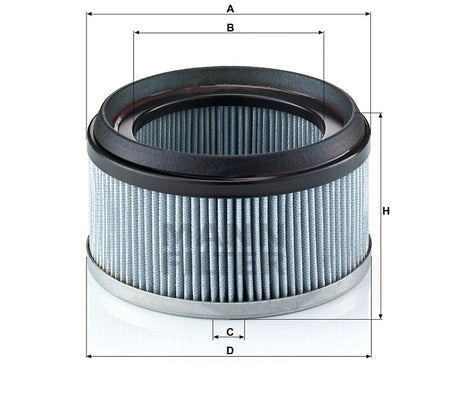 CU 1836 cabin air filter element