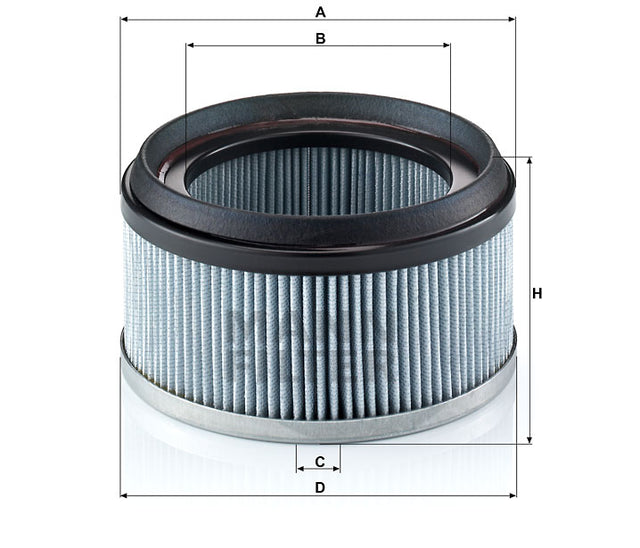CU 1836 cabin air filter element