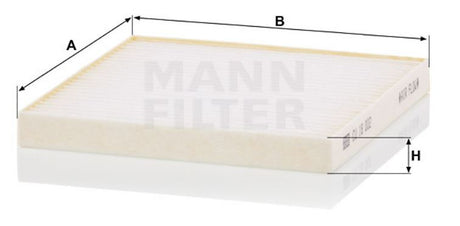 CU 18 002 cabin air filter element