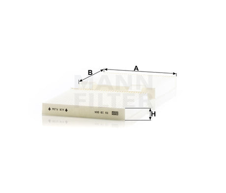CU 19 004 cabin air filter element