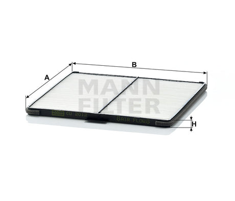 CU 2012 cabin air filter element