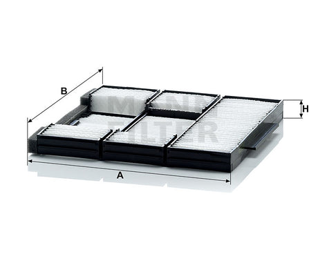 CU 2015 cabin air filter element