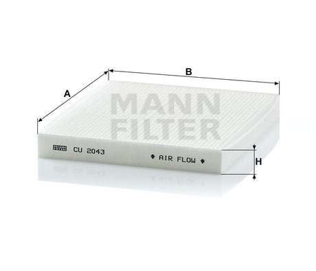 CU 2043 cabin air filter element