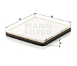 CU 20 010 cabin air filter element