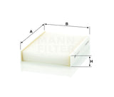 CU 20 013 cabin air filter element