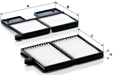 CU 21 001-2 cabin air filter element