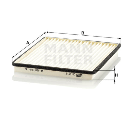 CU 2217-2 cabin air filter element