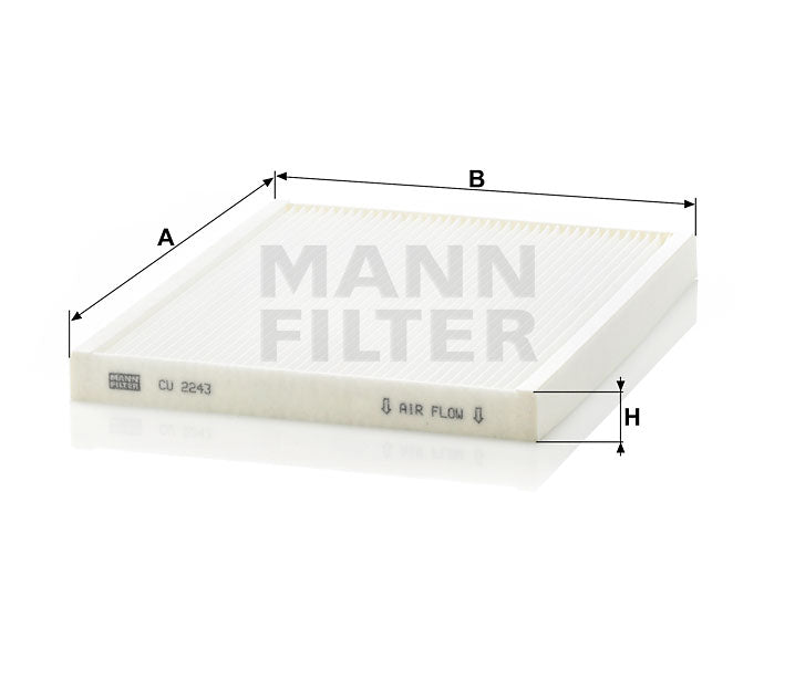 CU 2243 cabin air filter element