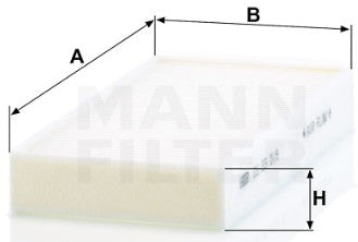 CU 23 015-2 cabin air filter element