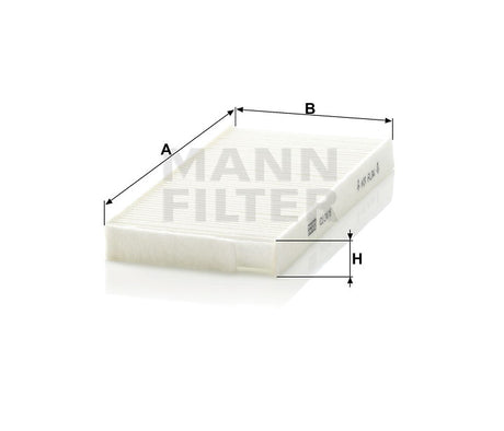 CU 2418-2 cabin air filter element