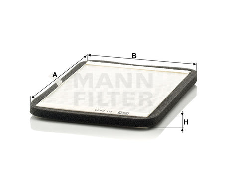 CU 2424 cabin air filter element