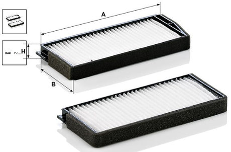 CU 24 000-2 cabin air filter element