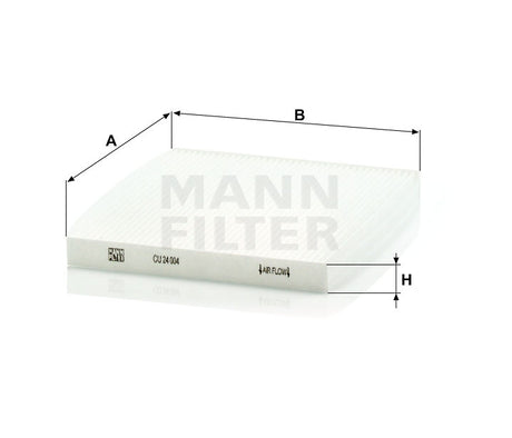 CU 24 004 cabin air filter element