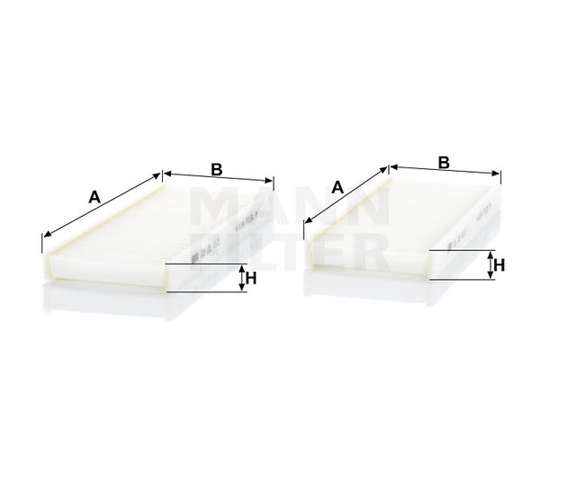 CU 25 010-2 cabin air filter element