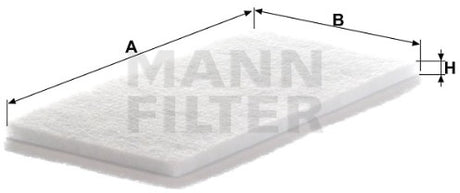 CU 2603 (10) cabin air filter element