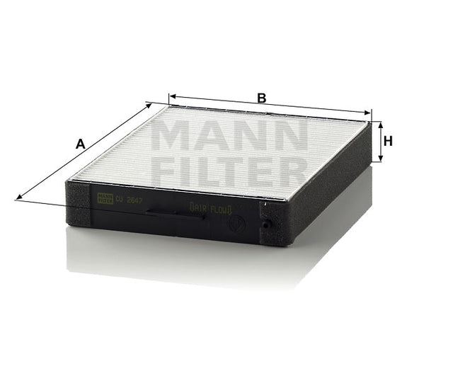 CU 2647 cabin air filter element