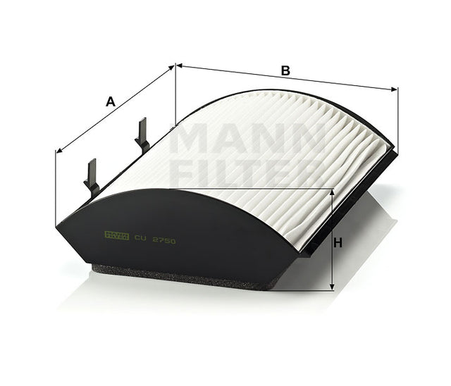 CU 2750 cabin air filter element