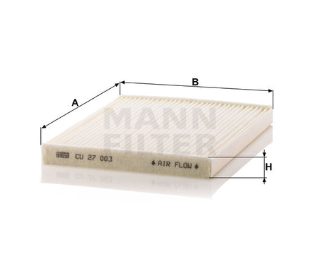 CU 27 003 cabin air filter element