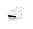 CU 3023-2 cabin air filter element