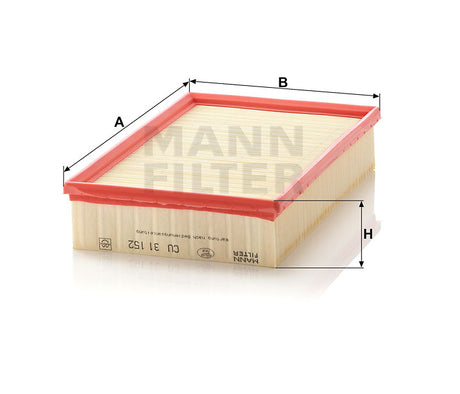 CU 31 152 cabin air filter element