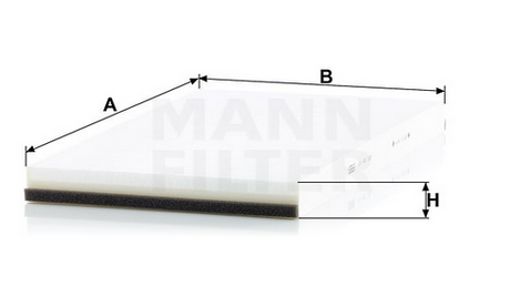 CU 45 120 cabin air filter element