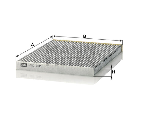 CUK 1936 cabin air filter (activated carbon)