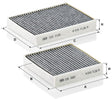 CUK 21 000-2 cabin air filter (activated carbon)