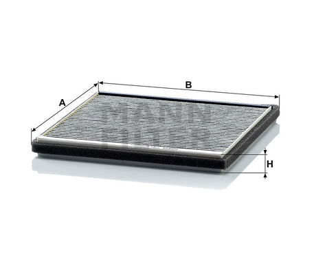 CUK 2225 cabin air filter (activated carbon)