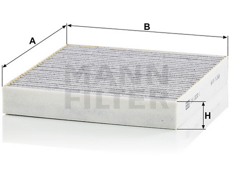 CUK 2232/1 cabin air filter (activated carbon)