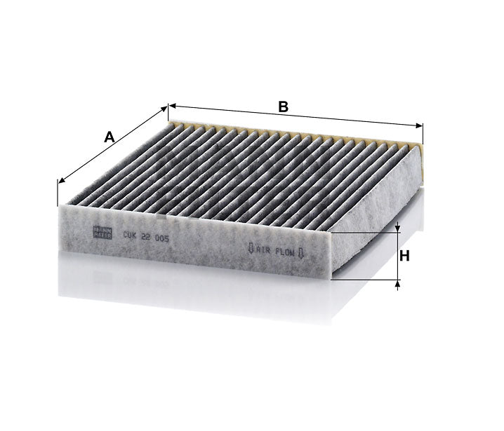 CUK 22 005 cabin air filter (activated carbon)