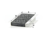 CUK 22 008-4 cabin air filter (activated carbon)