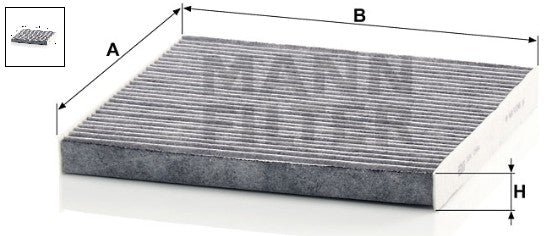 CUK 2544 cabin air filter (activated carbon)