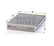 CUK 25 012 cabin air filter (activated carbon)